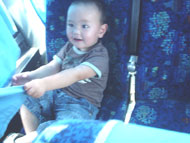 In deze Italiaanse bus is alles blauw!
